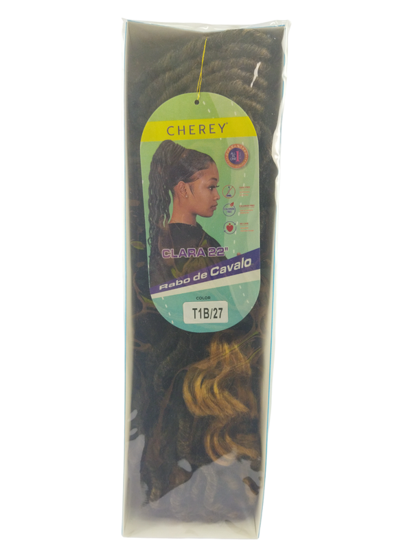 Aplique Rabo de Cavalo com Dread Mod. Clara 55cm