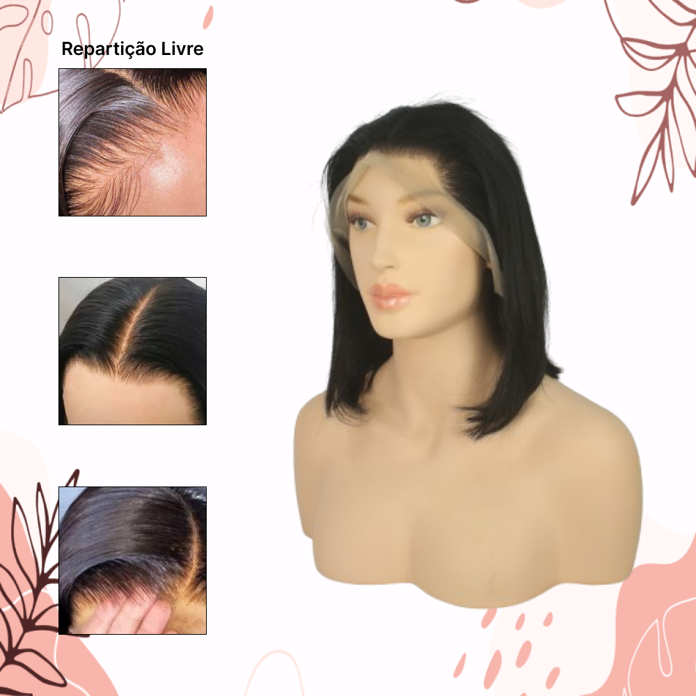 PERUCA FRONT LACE TZES 100% CABELO HUMANO – 30 CM