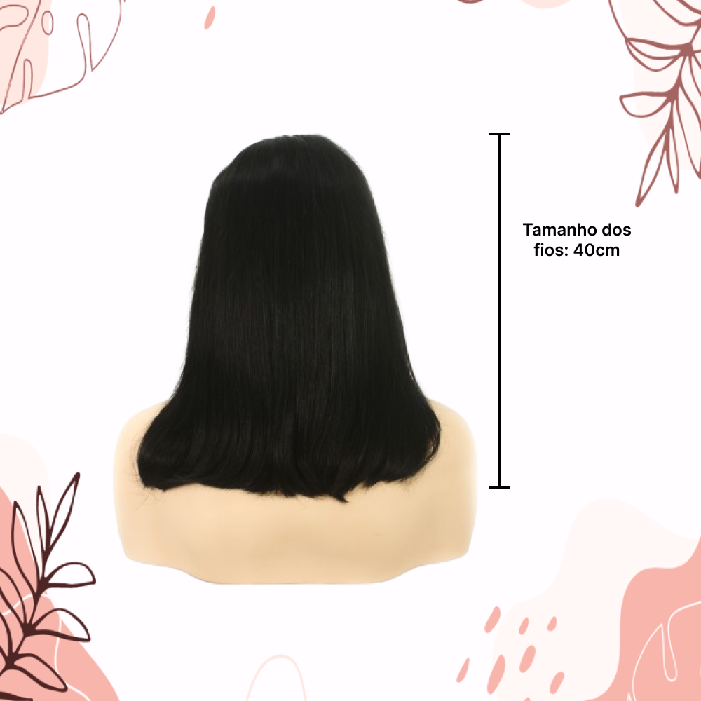PERUCA FRONT LACE TZES 100% CABELO HUMANO – 40 CM