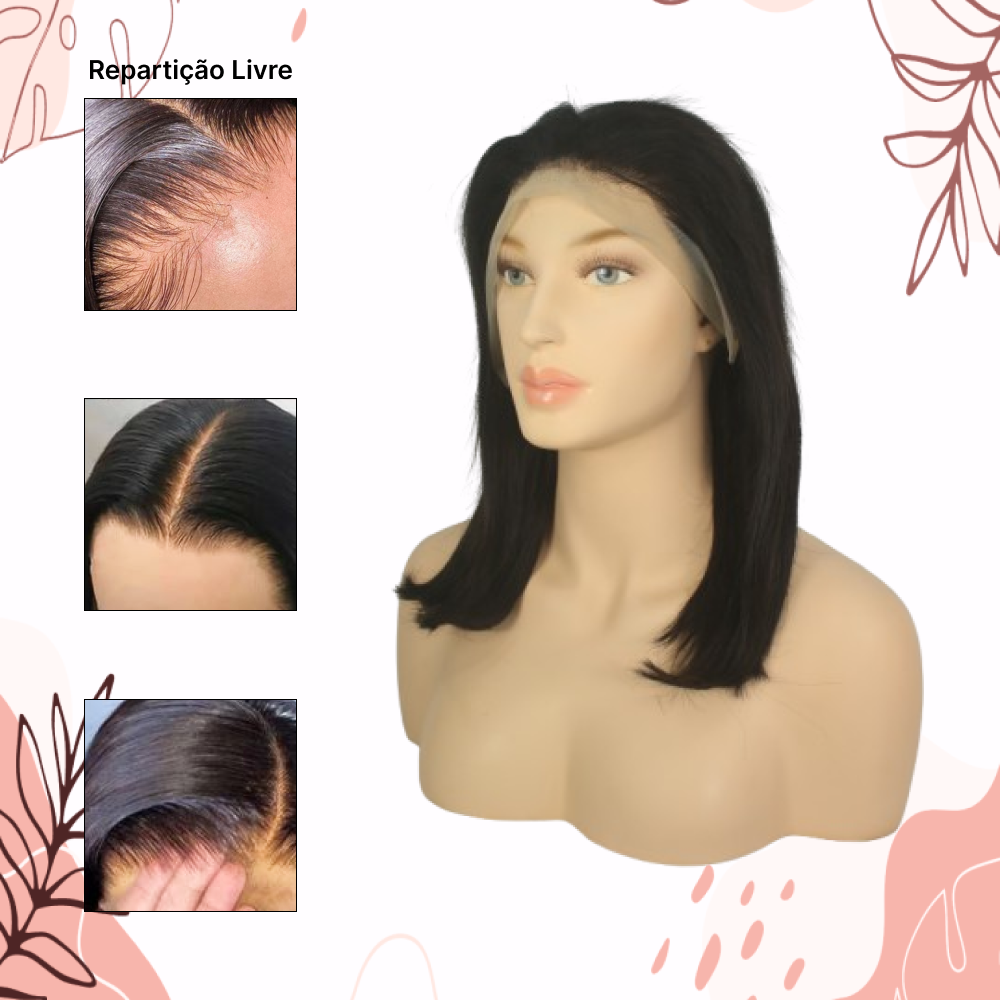PERUCA FRONT LACE TZES 100% CABELO HUMANO – 40 CM