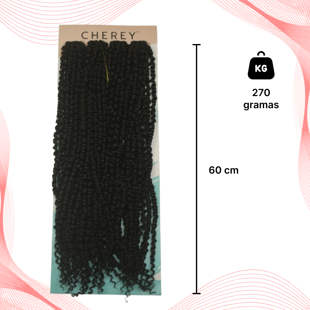 Cabelo Cacheado Passion Twist Crochet 270gr 60cm