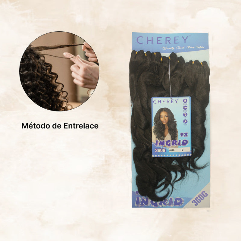 Cabelo Orgânico 9x ingrid 360g entrelace