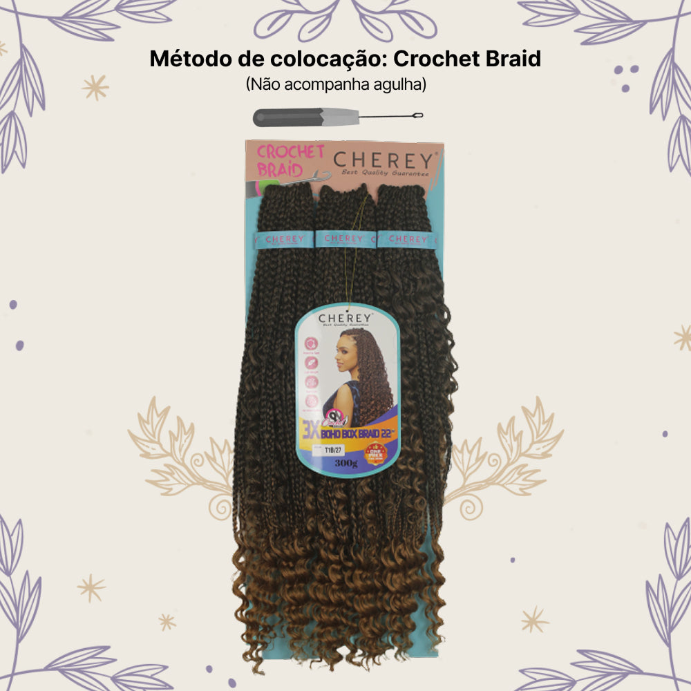 Aplique Gypsy 3x Cabelo Boho Box 300gr Crochet Braid