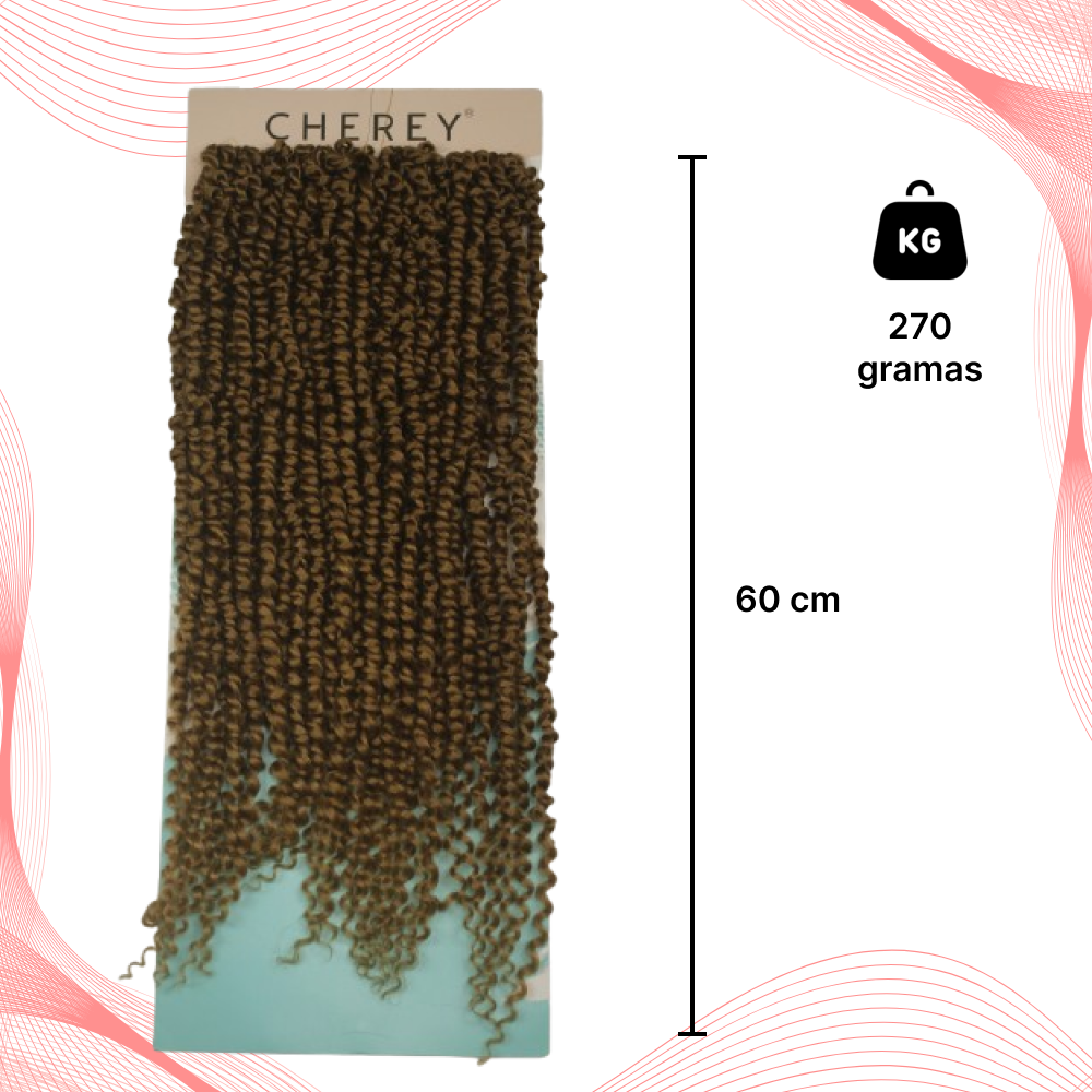 Cabelo Cacheado Passion Twist Crochet 270gr 60cm