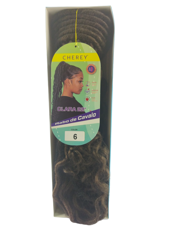 Aplique Rabo de Cavalo com Dread Mod. Clara 55cm