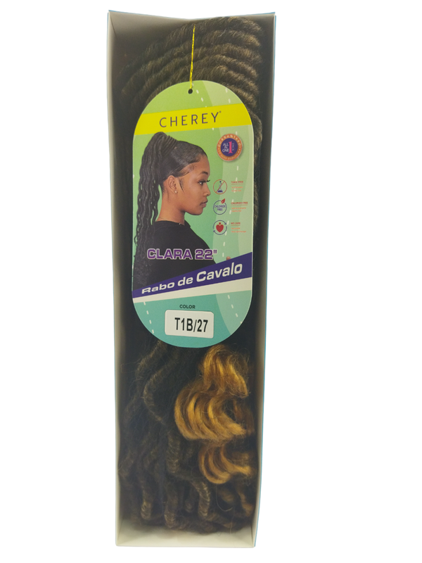 Aplique Rabo de Cavalo com Dread Mod. Clara 55cm