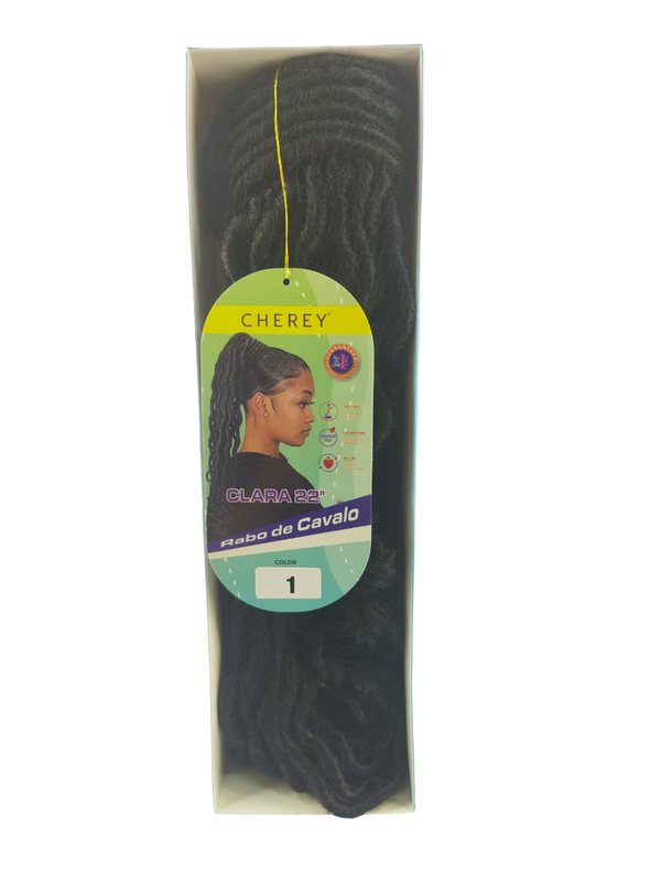Aplique Rabo de Cavalo com Dread Mod. Clara 55cm