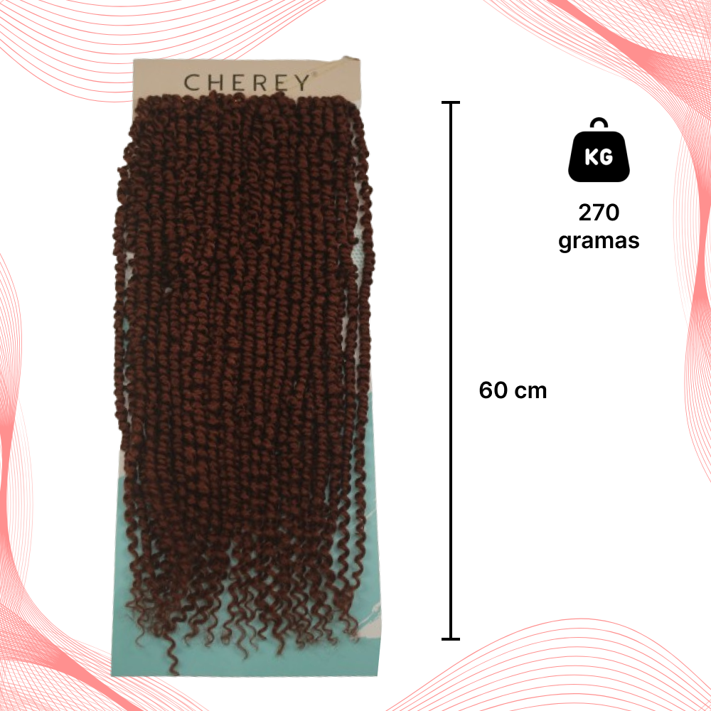 Cabelo Cacheado Passion Twist Crochet 270gr 60cm
