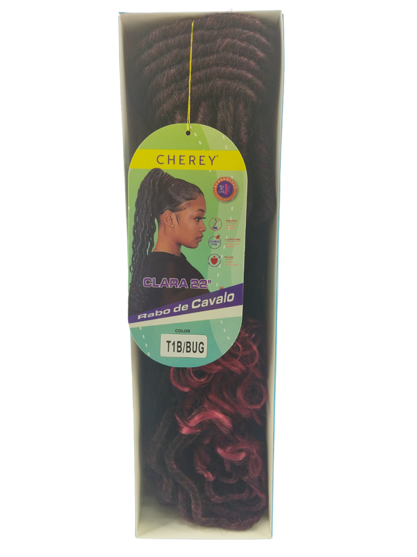 Aplique Rabo de Cavalo com Dread Mod. Clara 55cm