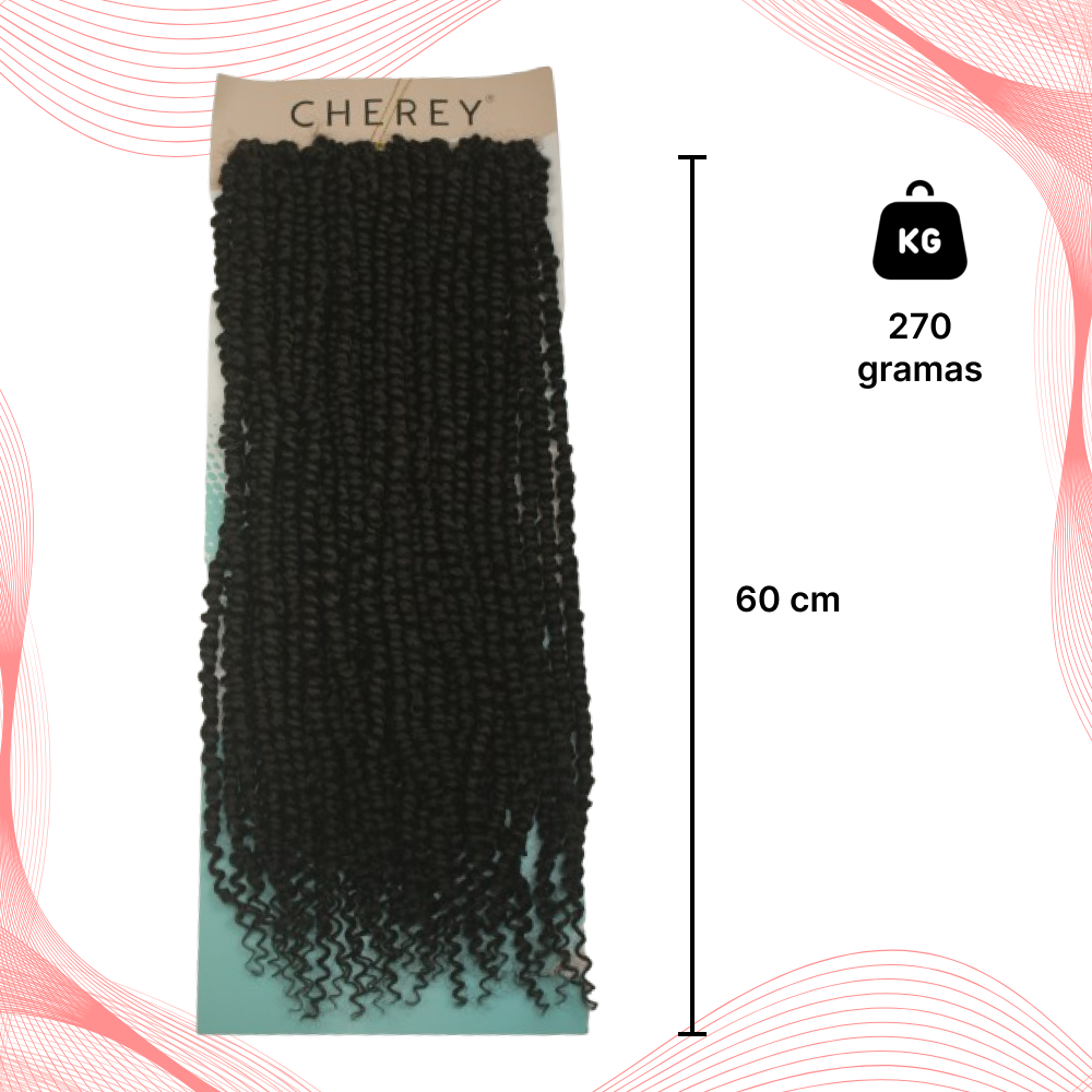Cabelo Cacheado Passion Twist Crochet 270gr 60cm