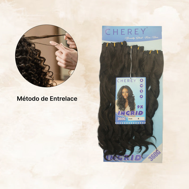 Cabelo Orgânico 9x ingrid 360g entrelace