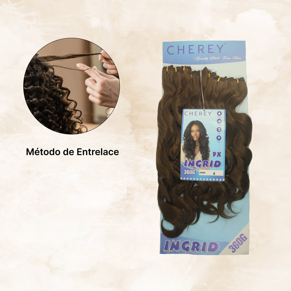 Cabelo Orgânico 9x ingrid 360g entrelace