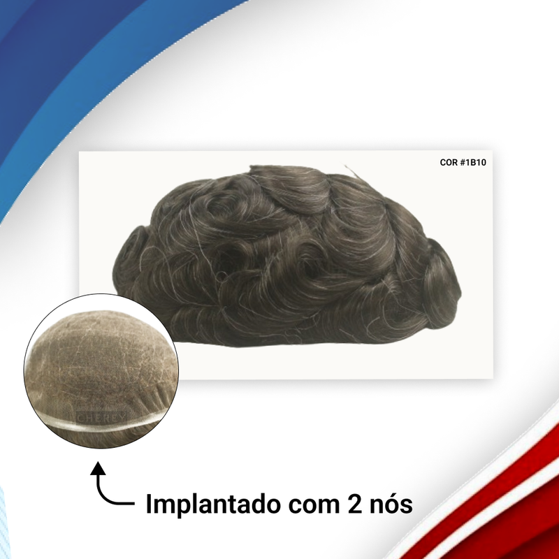 PROTESE CAPILAR FULL LACE MASCULINA FRANCESA (20X25)