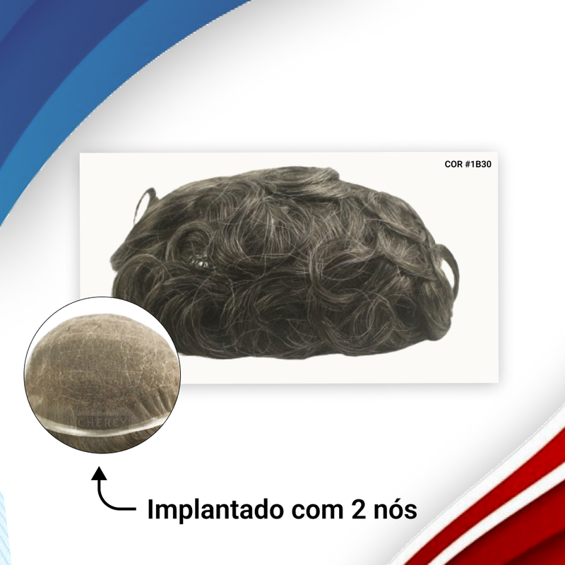 PROTESE CAPILAR FULL LACE MASCULINA FRANCESA (20X25)