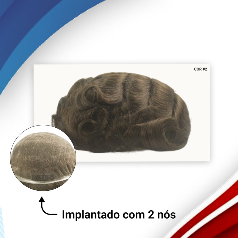 PROTESE CAPILAR FULL LACE MASCULINA FRANCESA (20X25)