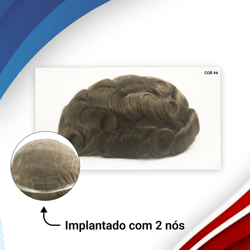 PROTESE CAPILAR FULL LACE MASCULINA FRANCESA (20X25)
