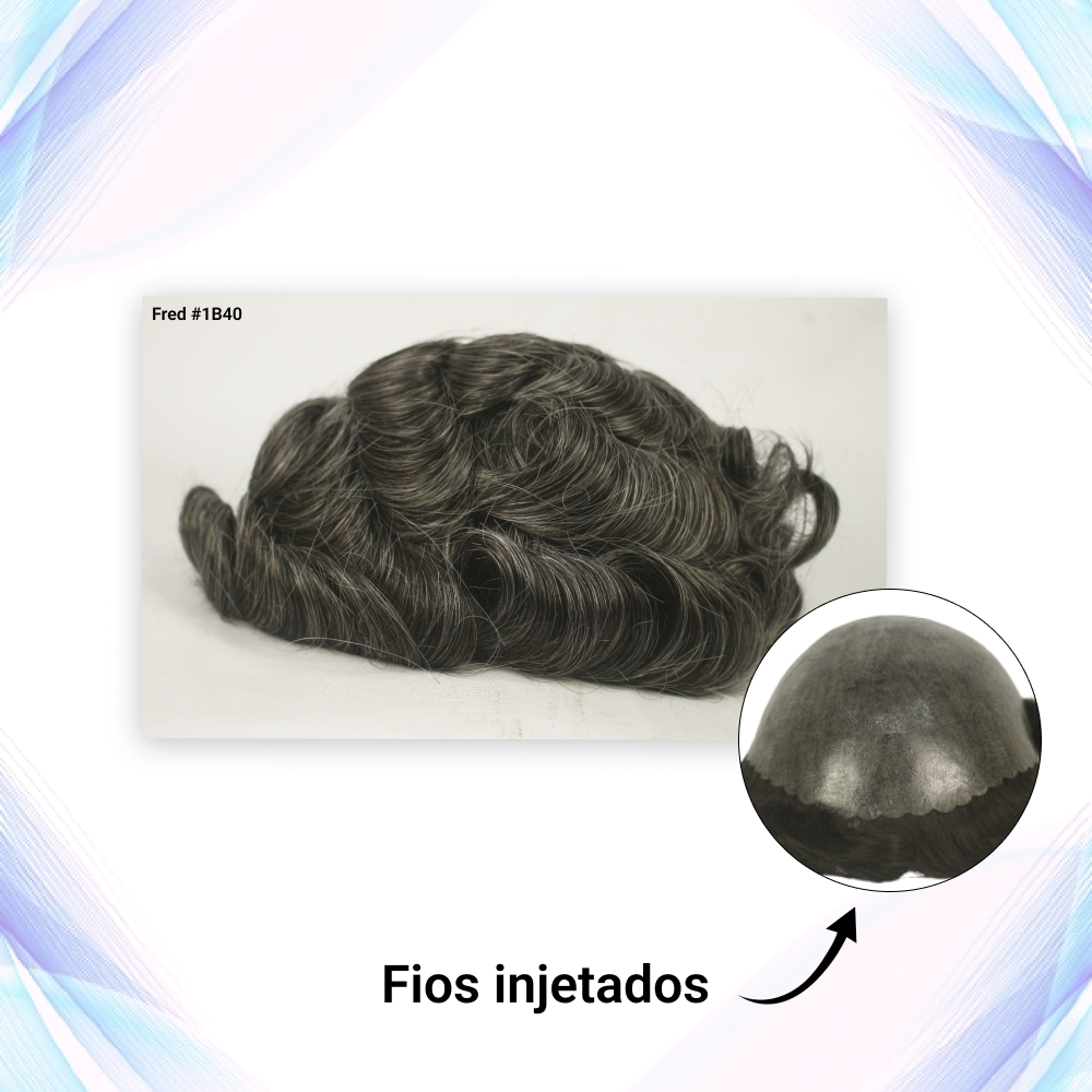 Protese capilar micropele Fred Injetada tamanho 20x25
