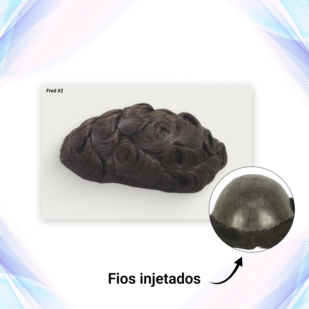 Protese capilar micropele Fred Injetada tamanho 20x25