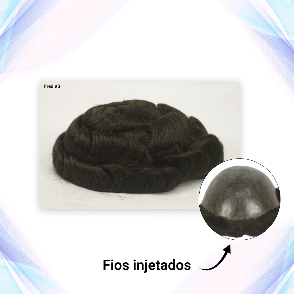 Protese capilar micropele Fred Injetada tamanho 20x25