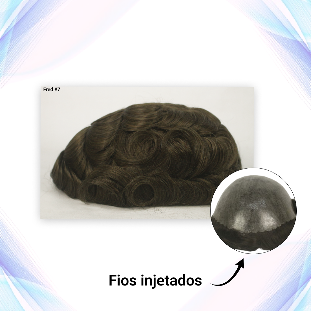 Protese capilar micropele Fred Injetada tamanho 20x25