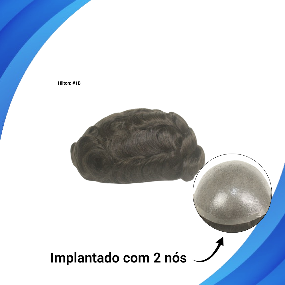 Protese capilar micropele Hilton tamanho 15X20