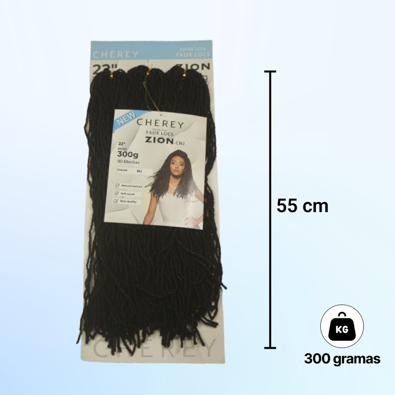 CABELO DREAD FAUX LOCS ZION 300G 55 CM
