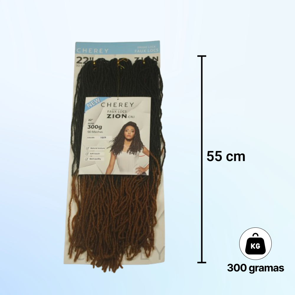 CABELO DREAD FAUX LOCS ZION 300G 55 CM