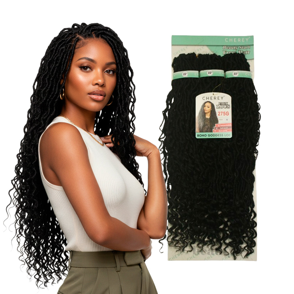 Boho Goddess Loc Cherey Synthetic Fiber Hair 275g For Crochet