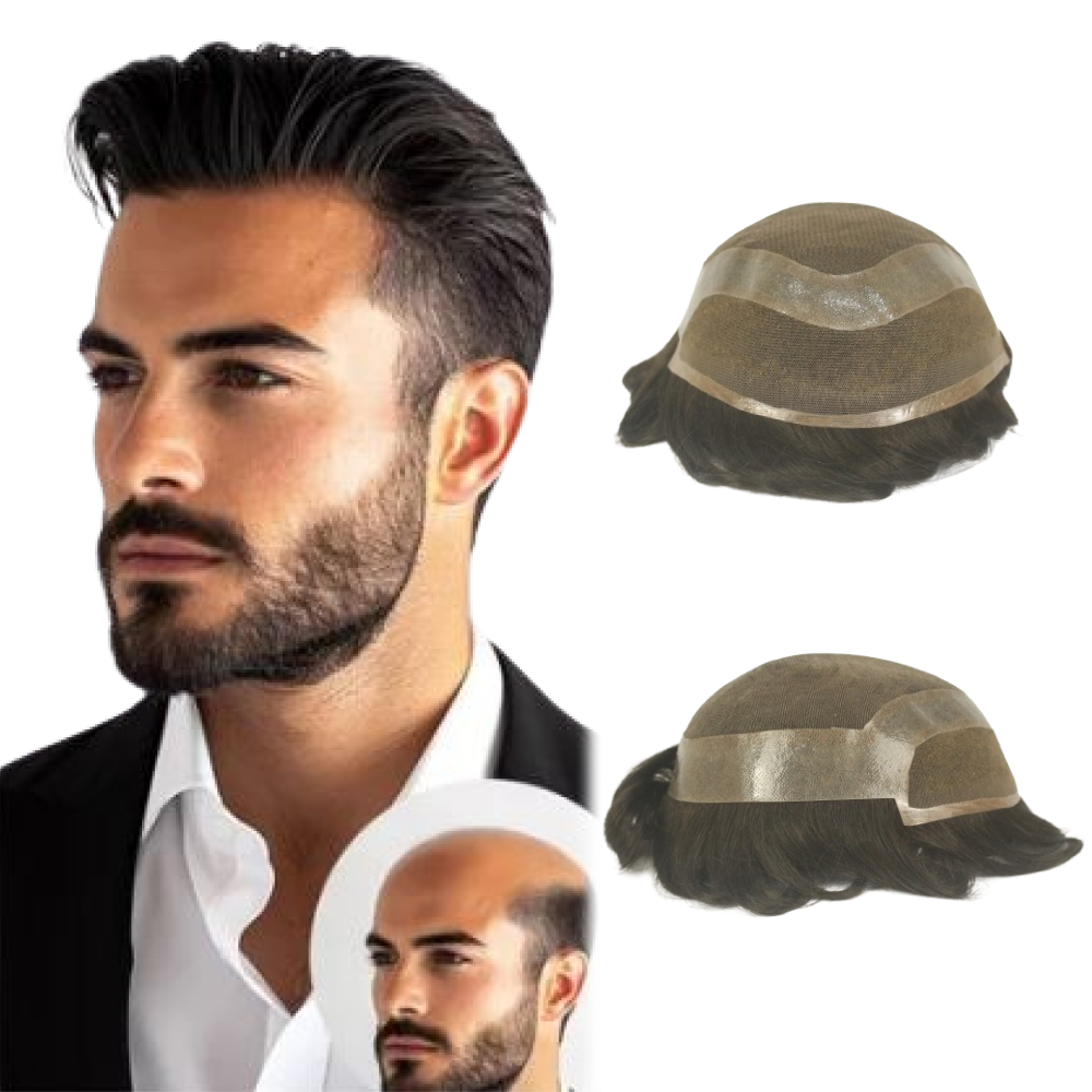 PRÓTESIS CAPILAR HÍBRIDA MASCULINA HOLLYWOOD (20X25)