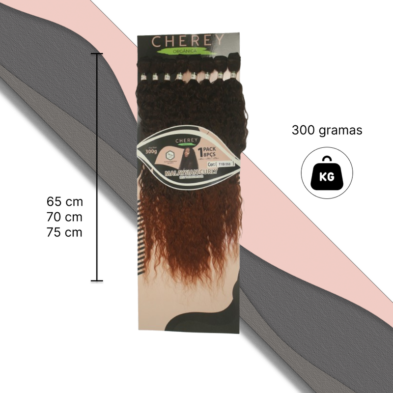 Cabelo Malaysian Organico Para Entrelace 300g 65-70-75