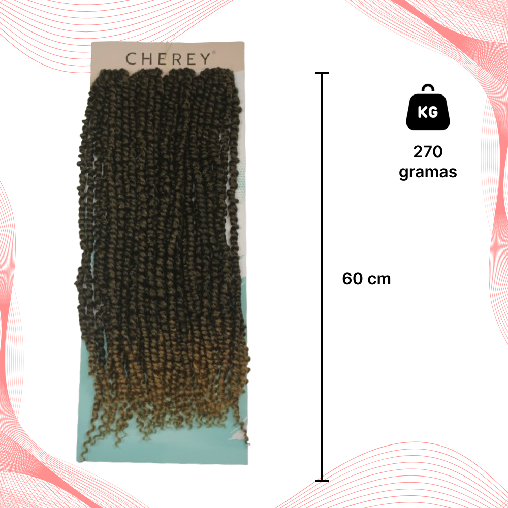 Cabelo Cacheado Passion Twist Crochet 270gr 60cm