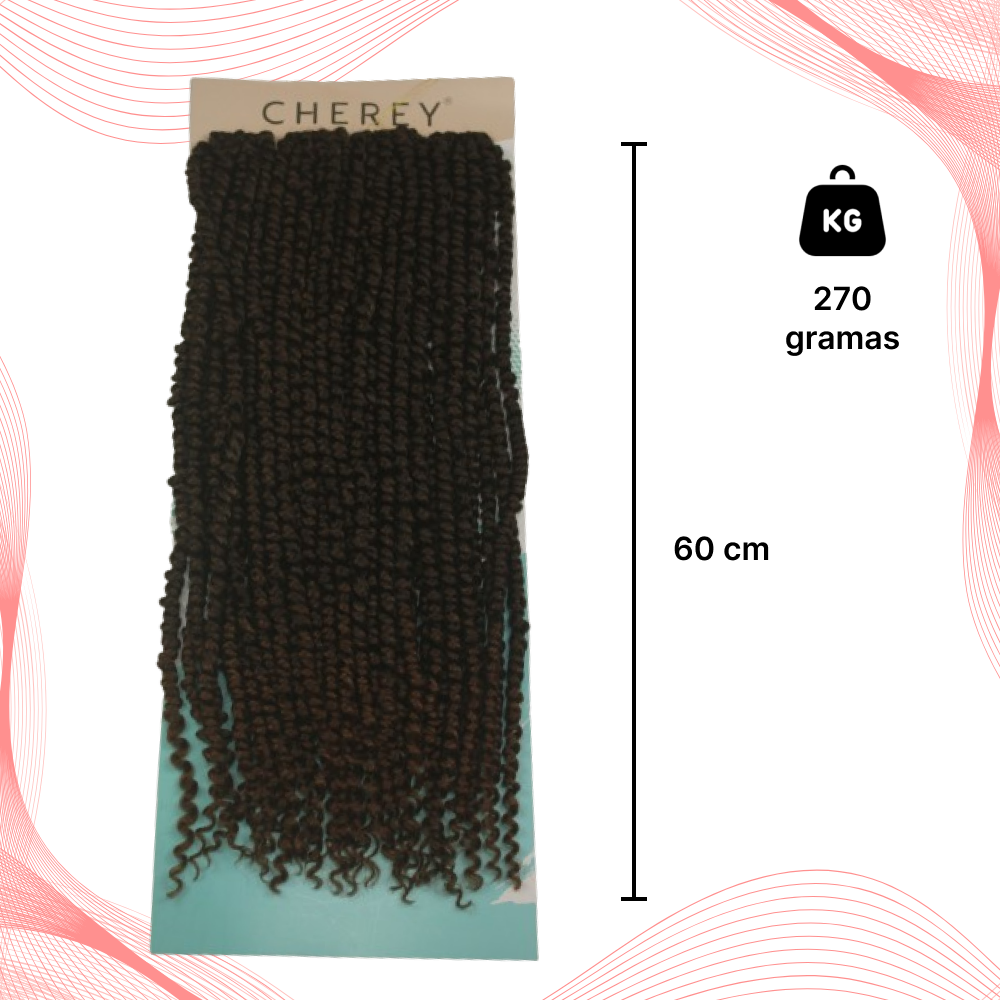 Cabelo Cacheado Passion Twist Crochet 270gr 60cm