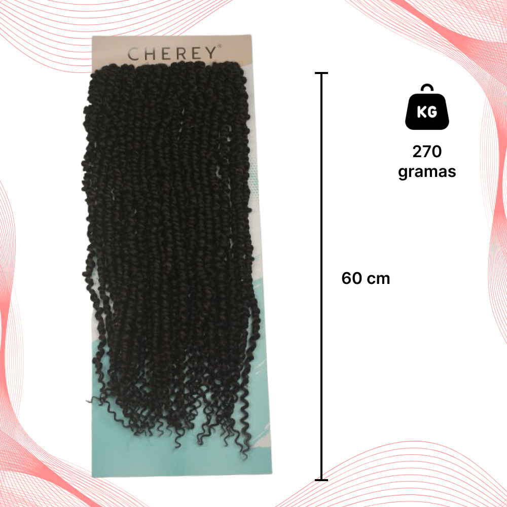 Cabelo Cacheado Passion Twist Crochet 270gr 60cm