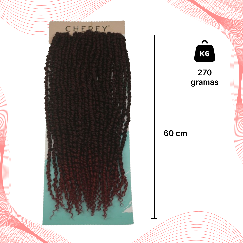 Cabelo Cacheado Passion Twist Crochet 270gr 60cm