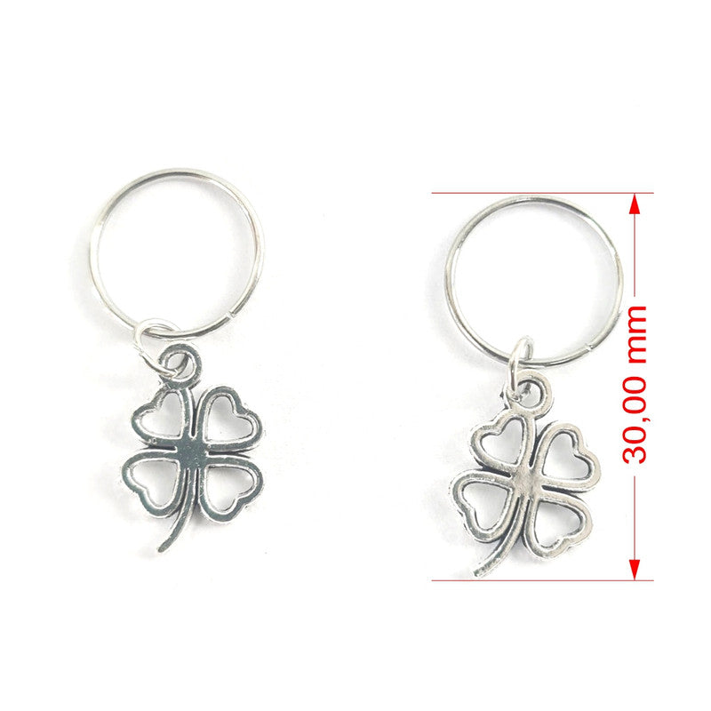 Kit Pingente para Cabelos com Anel 4 Unidades