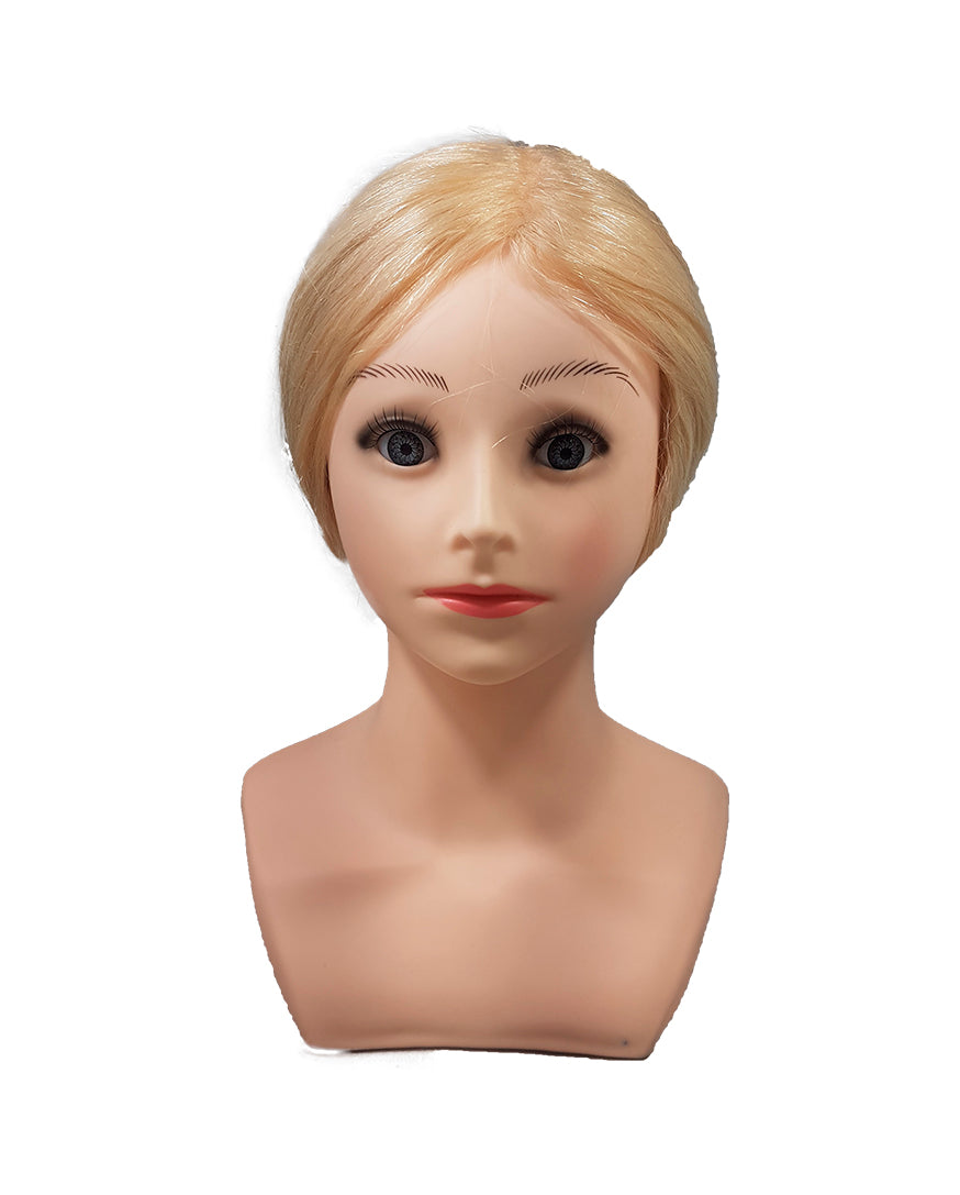 Manequim Natural CH-SD 24" #LOIRO 100% Cabelo Natural C/OMBRO