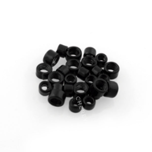 Argolinhas sem Silicone 100PÇS #Preta