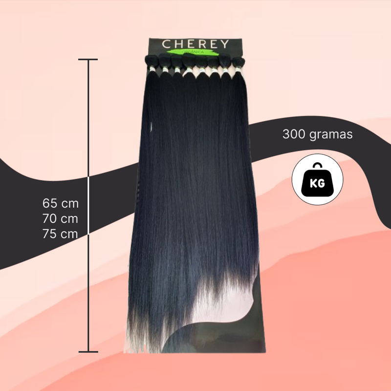 Cabelo Yaki Fibra Organica Lisa para Entrelace 300g 65-70-75