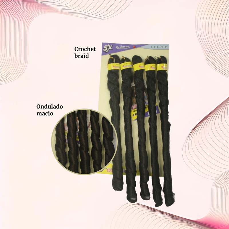 Cabelo para trança French Curl 400 g Braid Cherey
