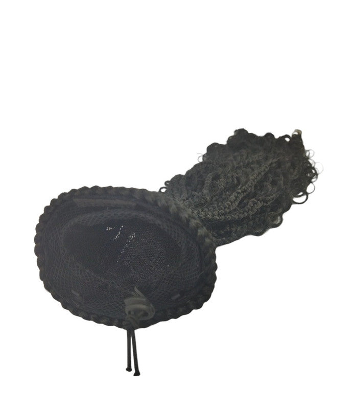 Aplique Rabo de Cavalo trançado e cacheado Mod. Ruth 55cm