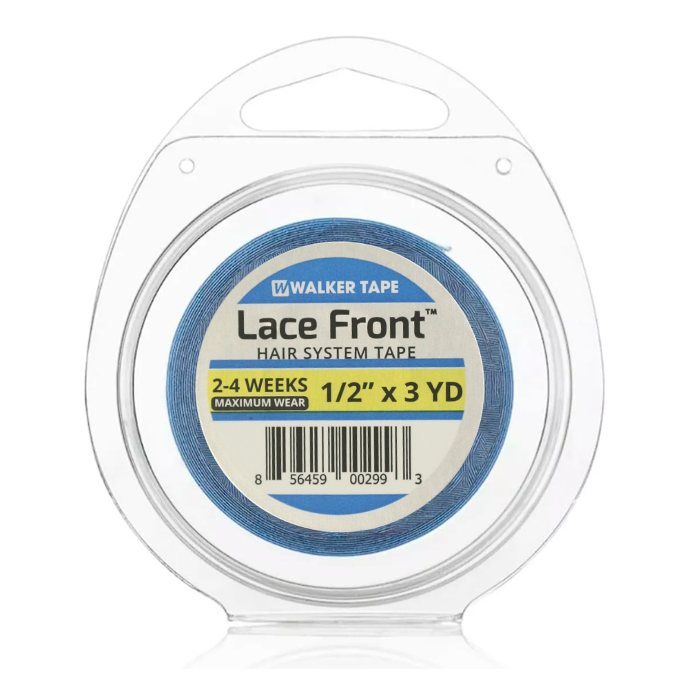 Blue Lace Front Tape for Hair Prosthesis 1.27cm x 2.74m Walker tape