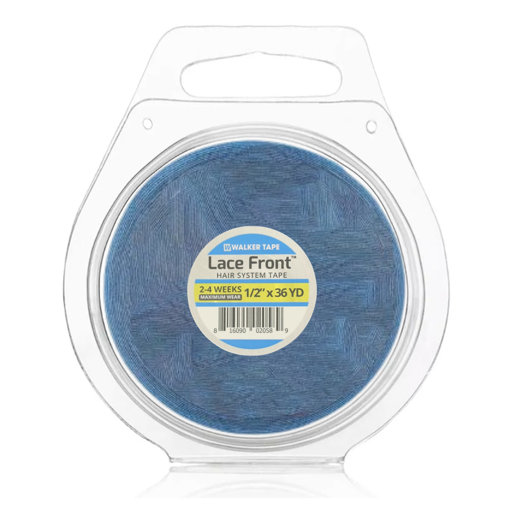 Blue Lace Front Tape for hair prosthesis 1.27cm x 32.90m Walker tape