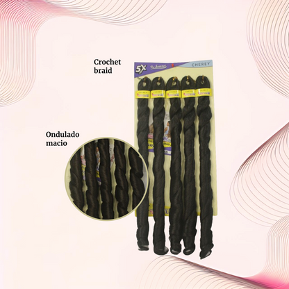 Cabelo para trança French Curl 400 g Braid Cherey