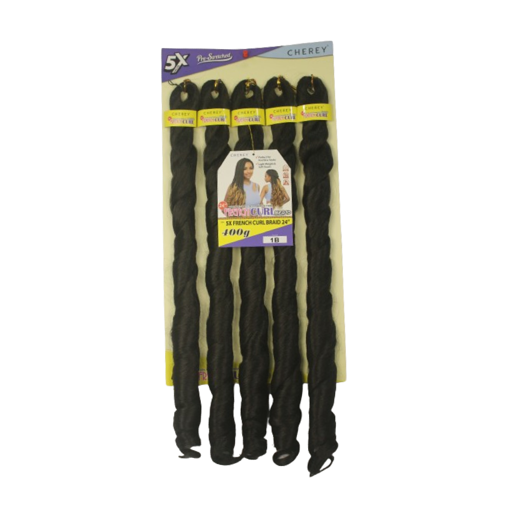 Cabelo para trança French Curl 400 g Braid Cherey