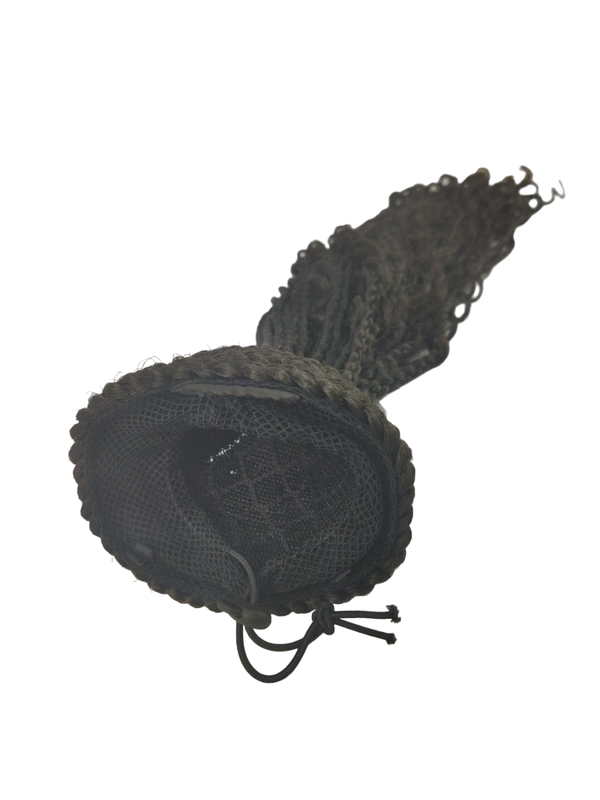 Aplique Rabo de Cavalo trançado e cacheado Mod. Ruth 55cm