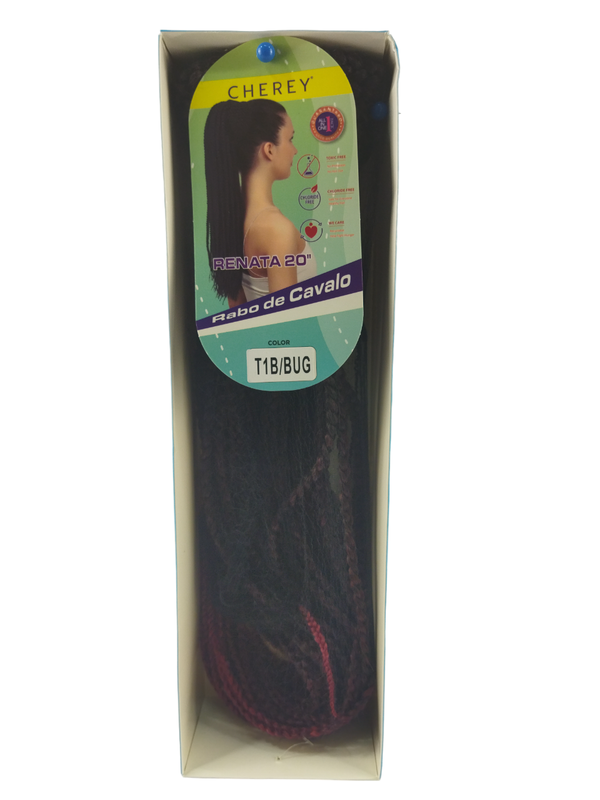 Aplique Rabo de Cavalo todo trançado Mod. Renata 50 cm