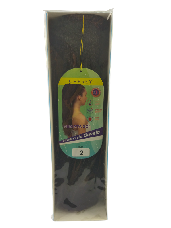 Aplique Rabo de Cavalo todo trançado Mod. Renata 50 cm