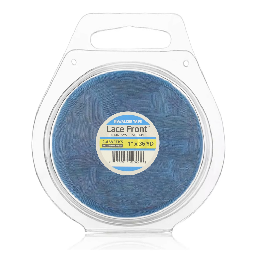 Blue Lace Front Tape for hair prosthesis 2.54cm x 32.90m Walker tape