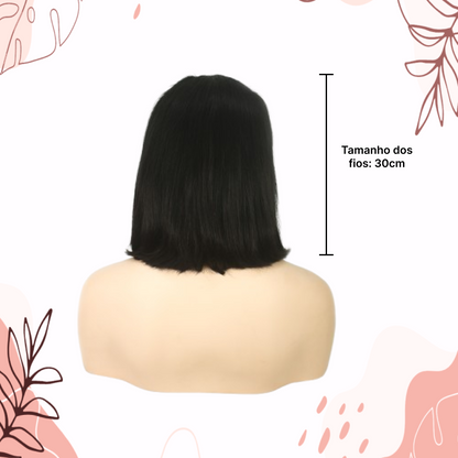 PERUCA FRONT LACE TZES 100% CABELO HUMANO – 30 CM