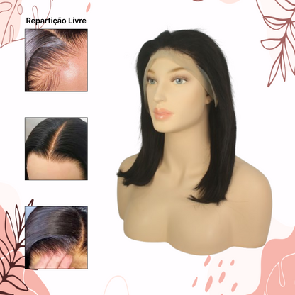 PERUCA FRONT LACE TZES 100% CABELO HUMANO – 40 CM
